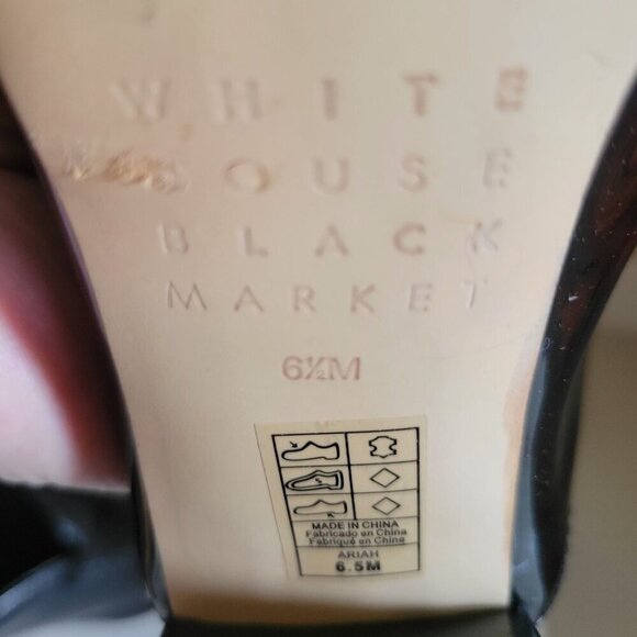 White House Black Market ARIAH Patent Leather Tassel Mule Size 6.5M - Picture 11 of 11